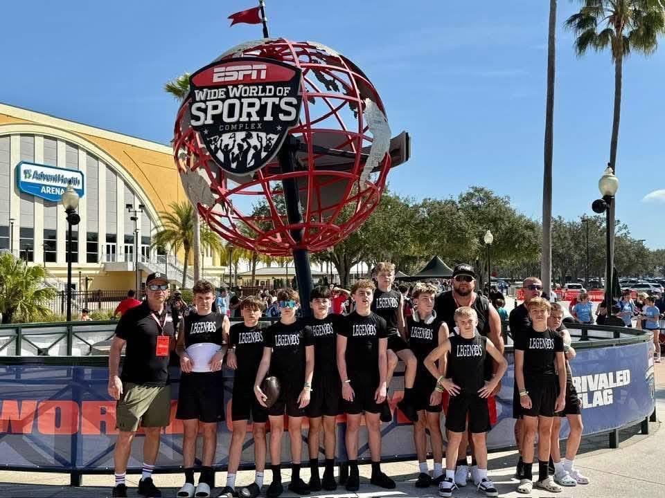 Detroit Legends players and coaches at ESPN Wide World of Sports